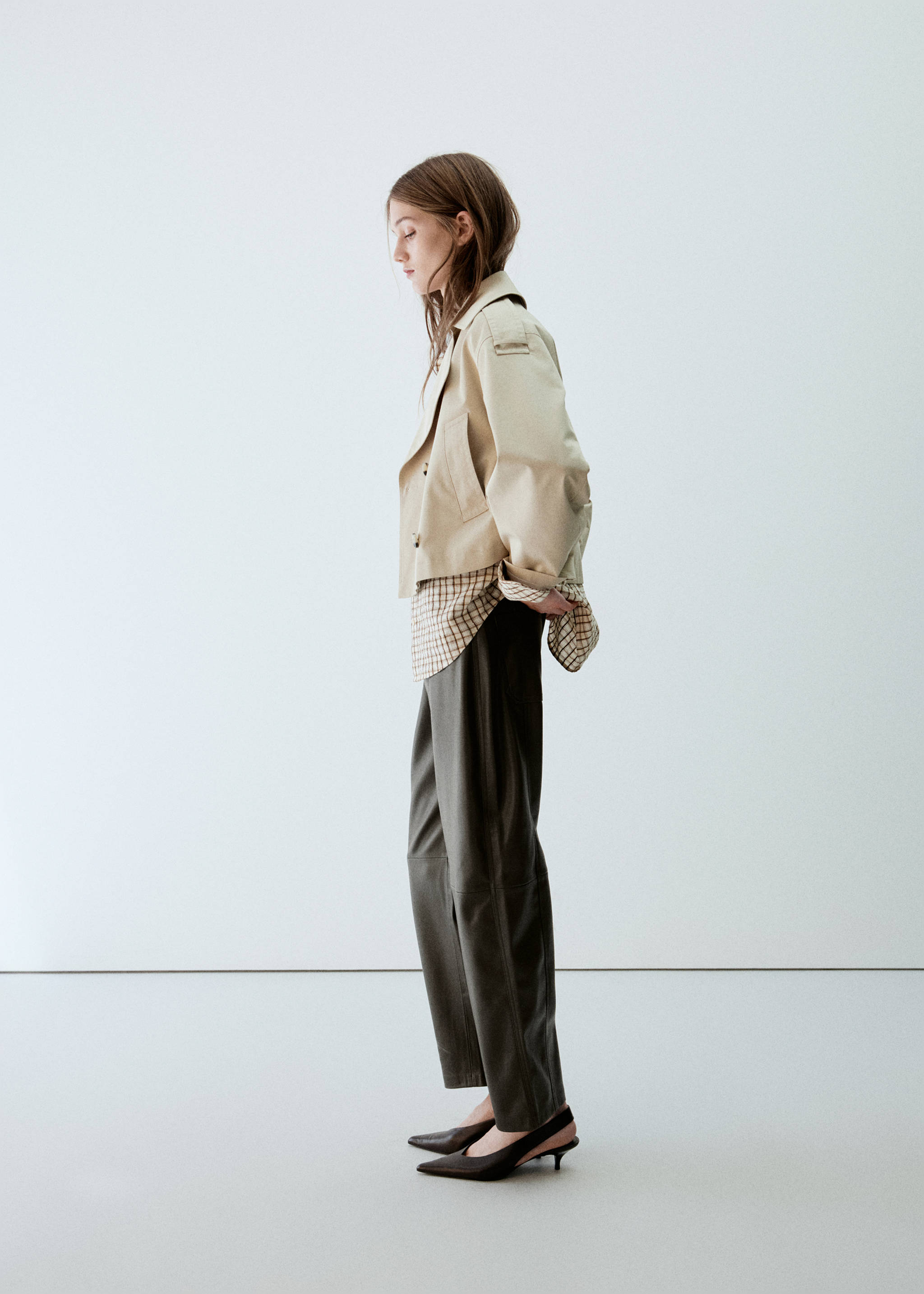 TROUSERS BARRELPU - Деталь изделия 1, Хаки. Ref: 37076000-00.