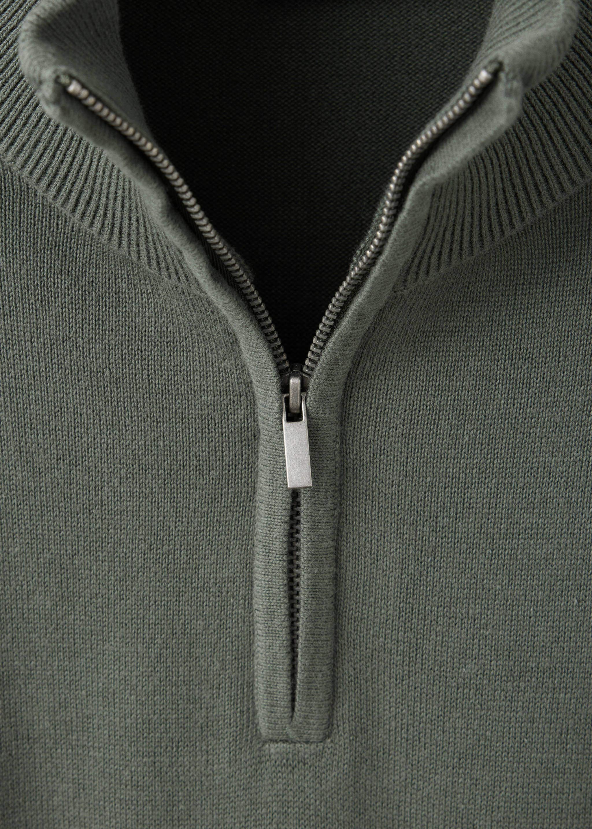 High neck sweater with zip - Details of the article 8