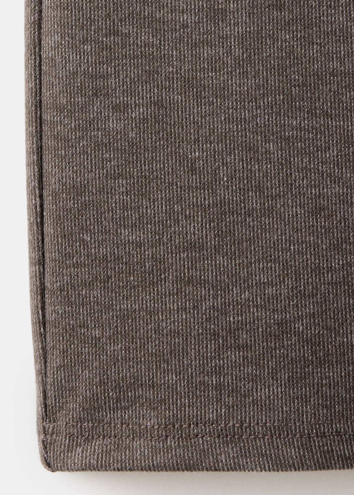 Knitted trousers with elastic waistband — Brown