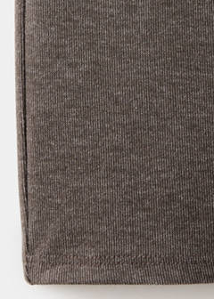 Knitted trousers with elastic waistband — Brown 4