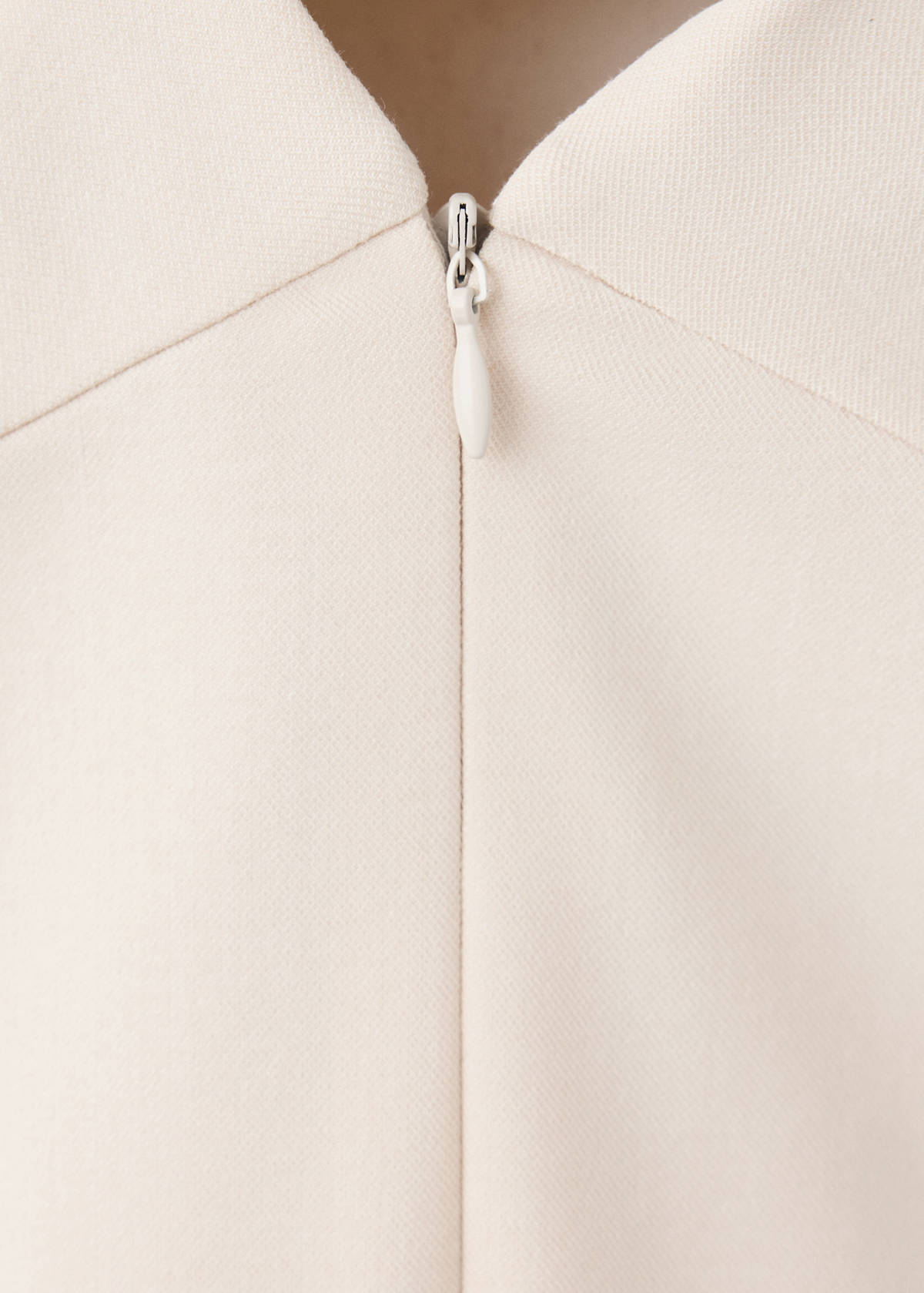 Wrap-over top with opening — Ecru