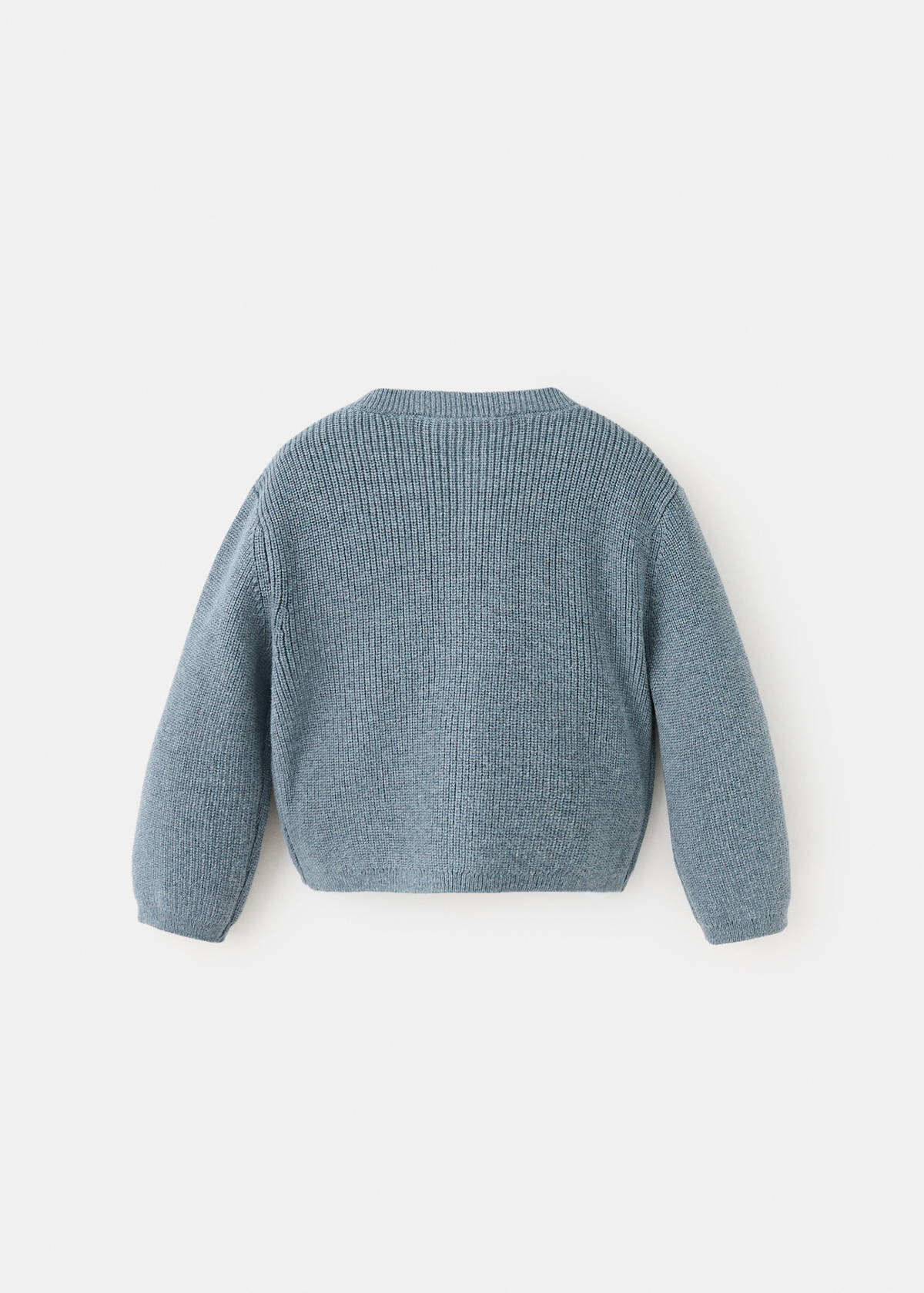 Long sleeves knit cardigan — Green