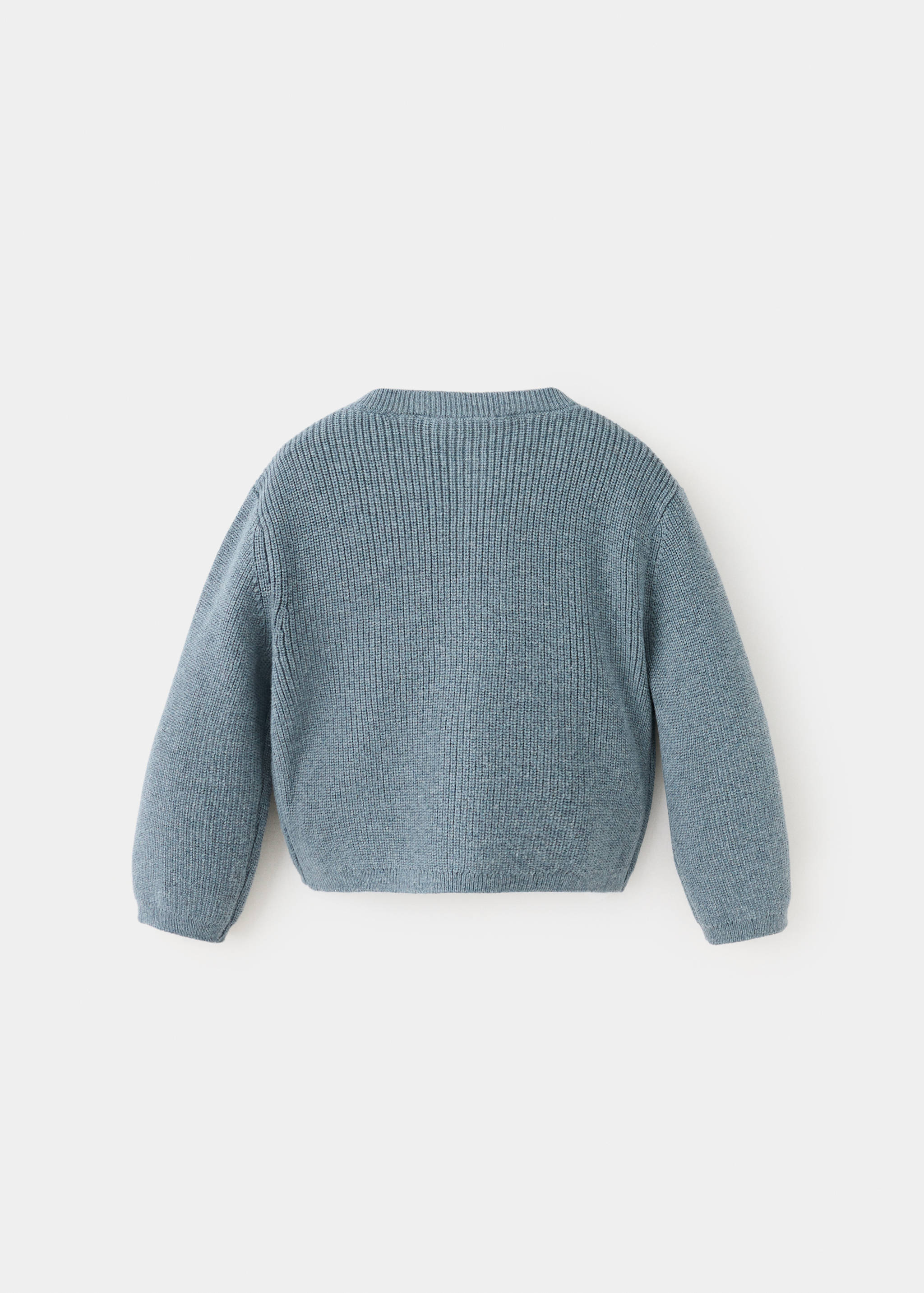 Long sleeves knit cardigan - Reverse of the article