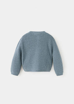 Long sleeves knit cardigan — Green 3