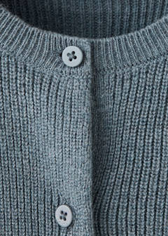 Long sleeves knit cardigan — Green 2