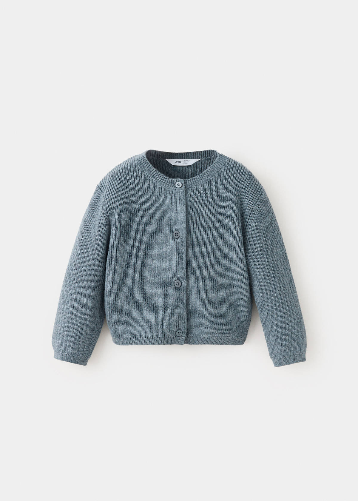 Long sleeves knit cardigan — Green
