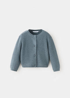 Long sleeves knit cardigan — Green 1