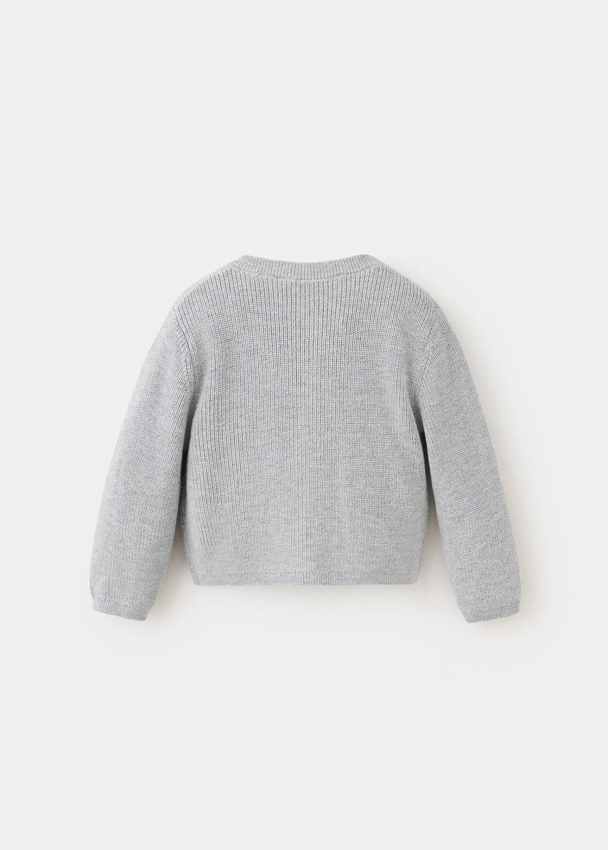 Long sleeves knit cardigan — Medium Heather Grey
