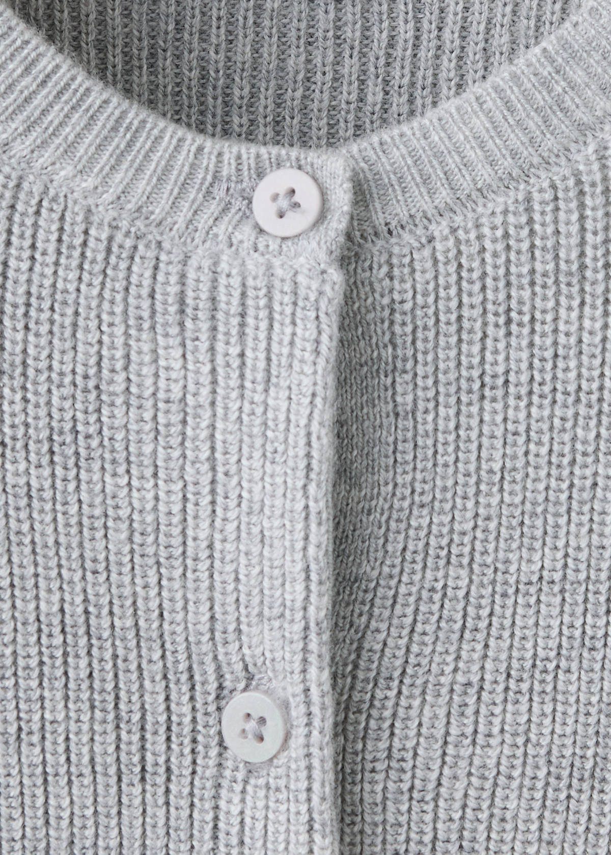 Long sleeves knit cardigan — Medium Heather Grey