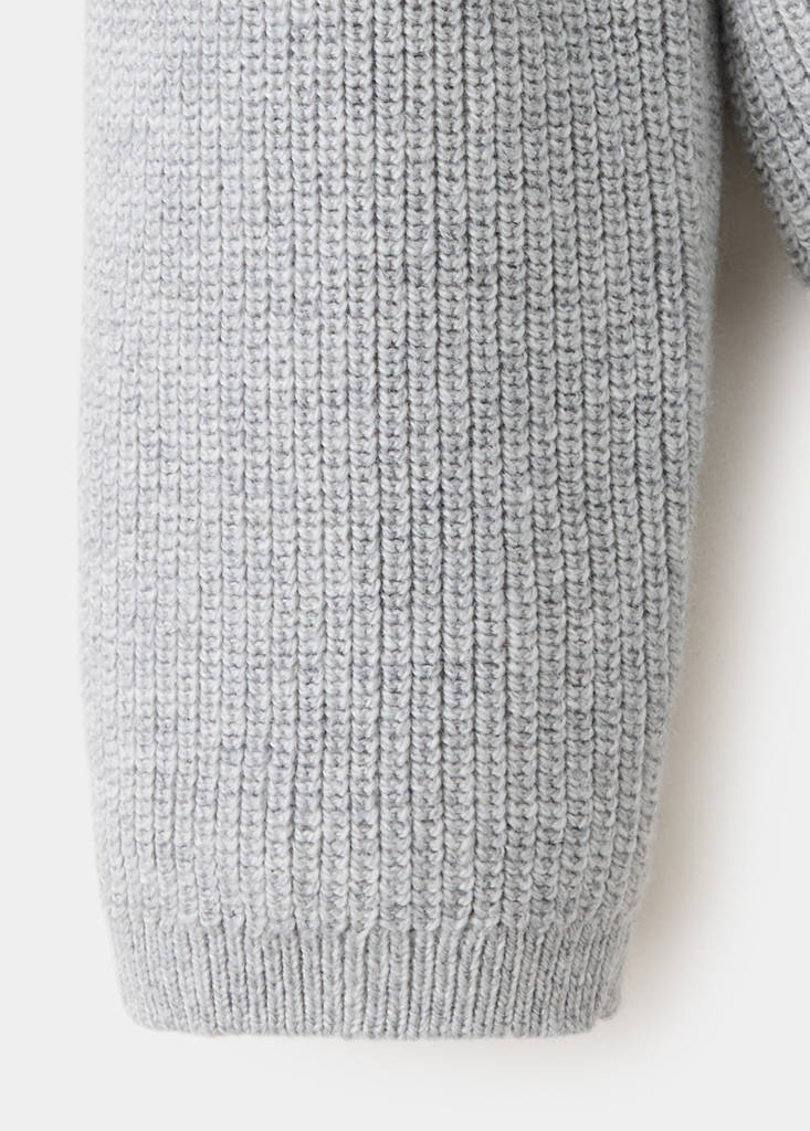 Long sleeves knit cardigan — Medium Heather Grey