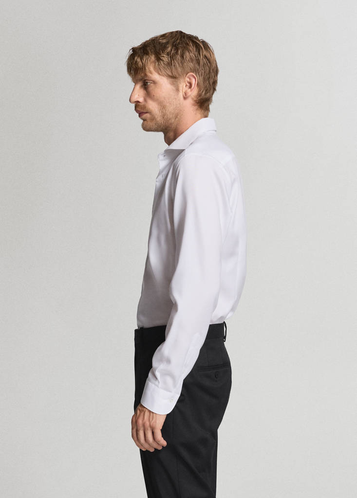 Slim fit cotton suit shirt - thumbnail 6