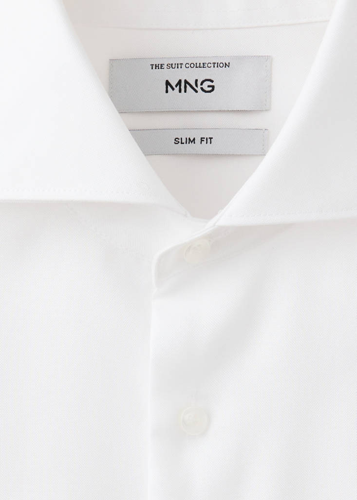 Slim fit cotton suit shirt - thumbnail 7