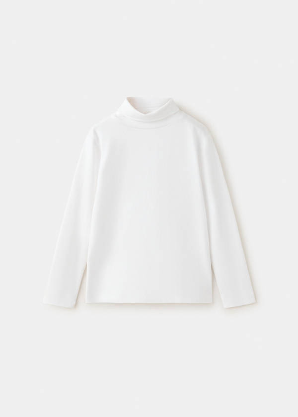 Cotton T-shirt turtleneck — Off White