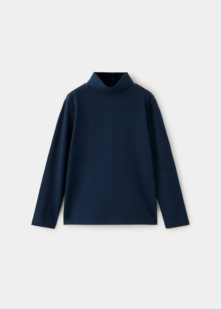 Cotton T-shirt turtleneck - thumbnail 2