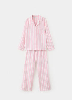 Striped cotton pyjamas — Pink 5