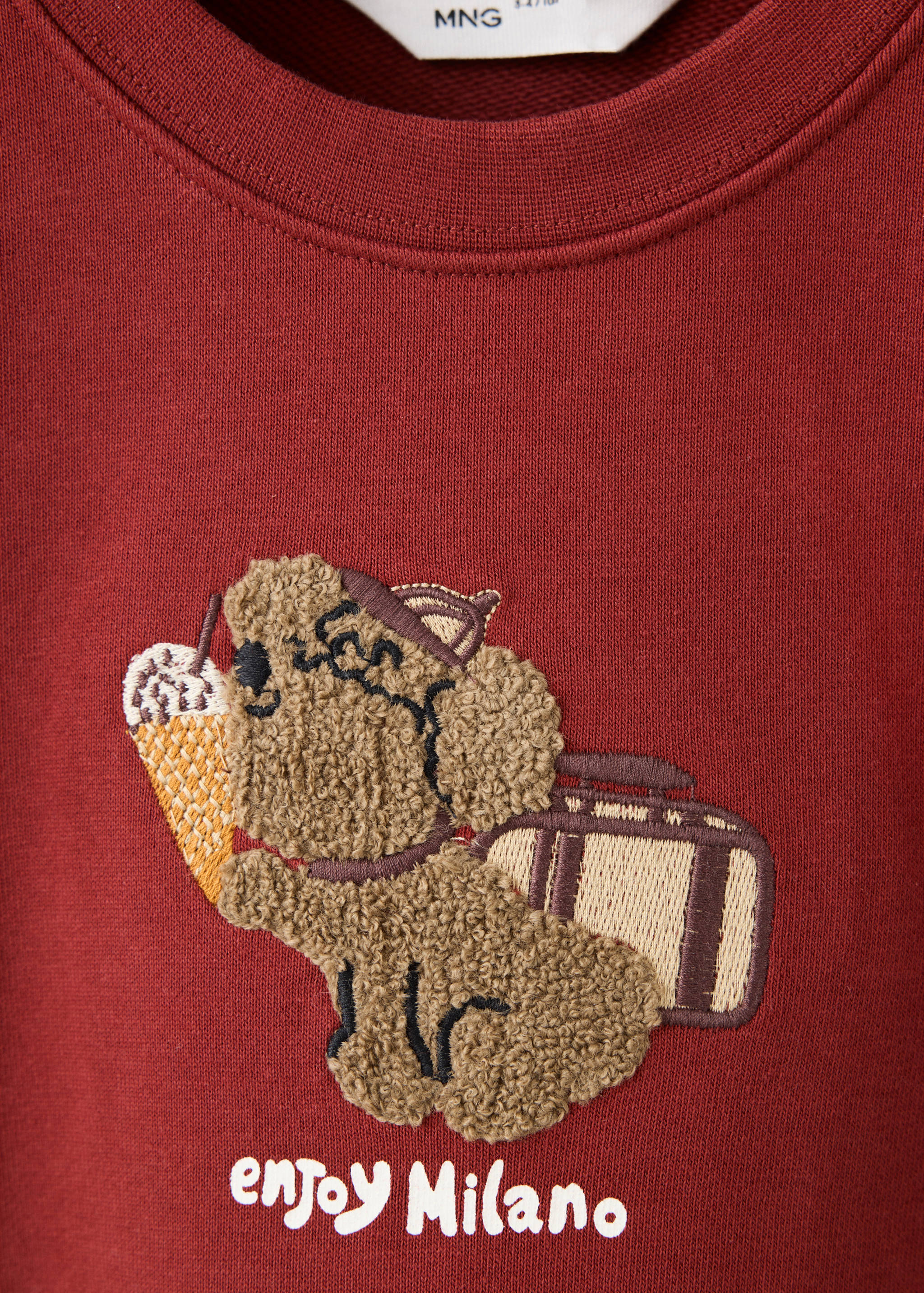 Oversized sweatshirt with a relief design - تفاصيل المنتج 8