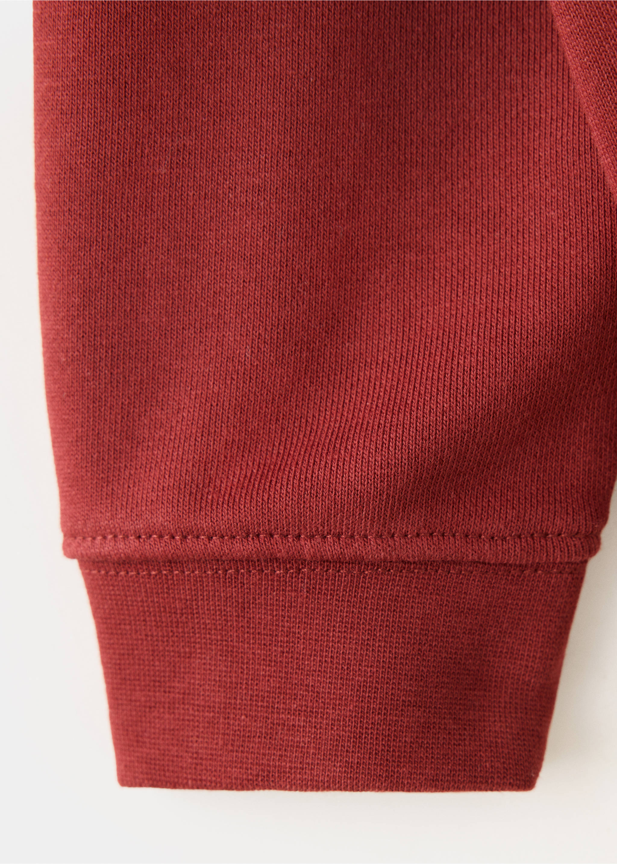 Oversized sweatshirt with a relief design - تفاصيل المنتج 0, كستنائي. Ref: 37076326-00.