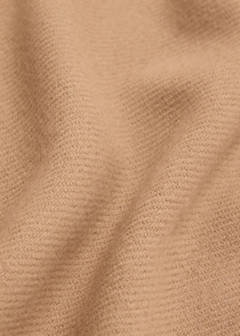 Plain fringed scarf — Medium Brown 2
