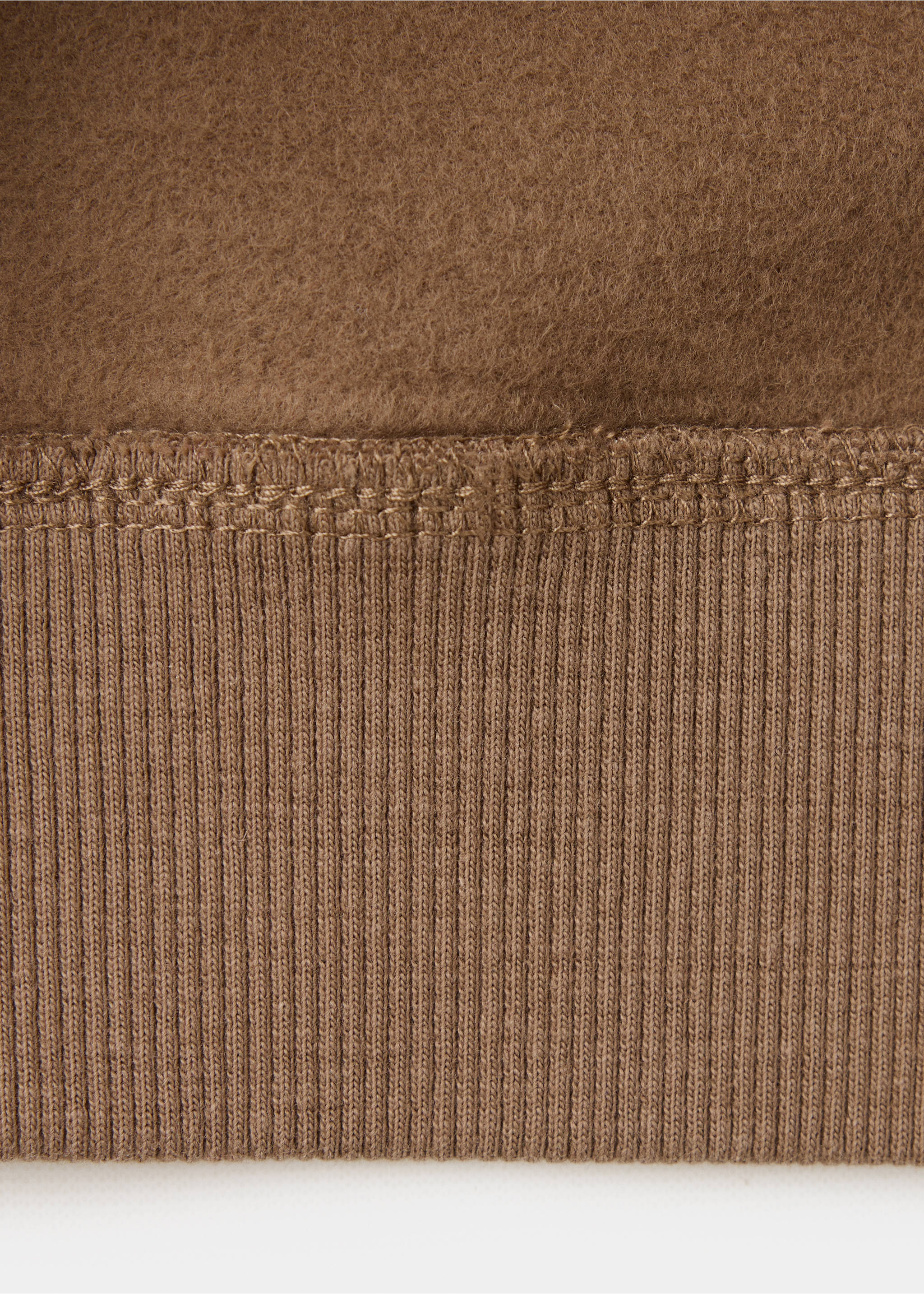 Sweat oversize inscription imprimée - Détail de l'article 0, Café. Ref: 37076328-00.