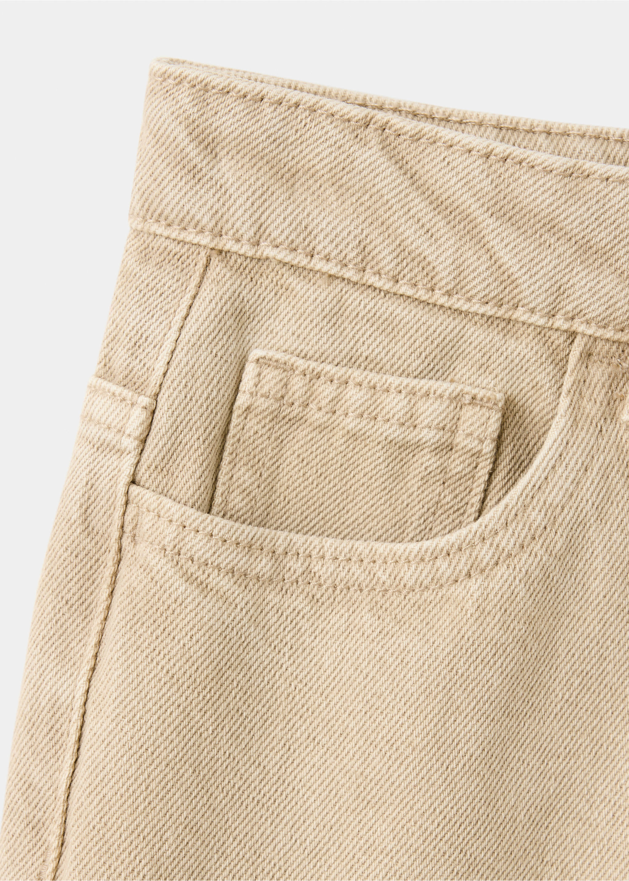 High-rise balloon jeans - Details of the article 0, Sand. Ref: 37076331-00.