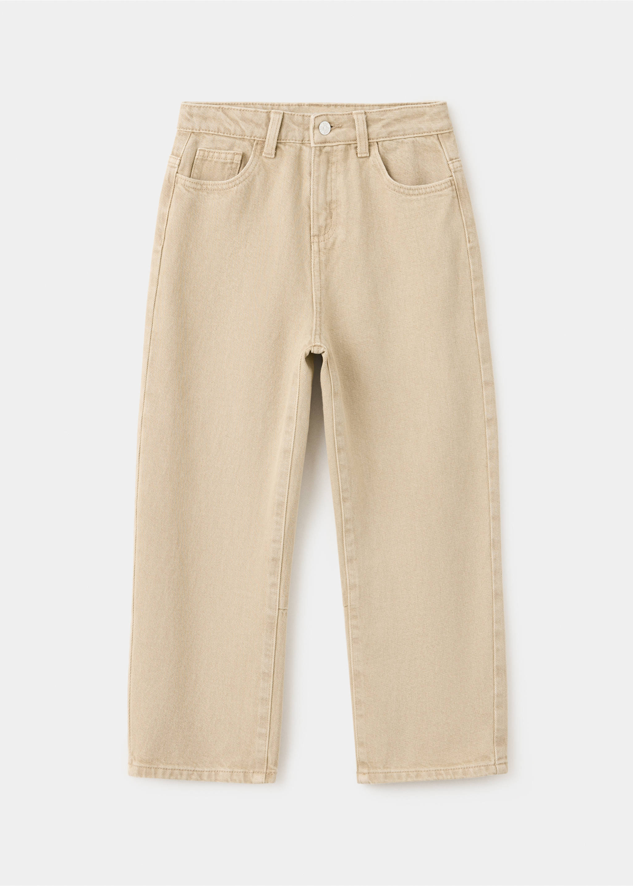 High-rise balloon jeans - Article without model, Sand. Ref: 37076331-00.