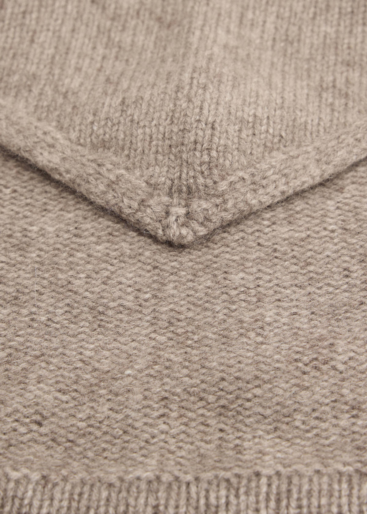 Cashmere wool point blanket — Sand