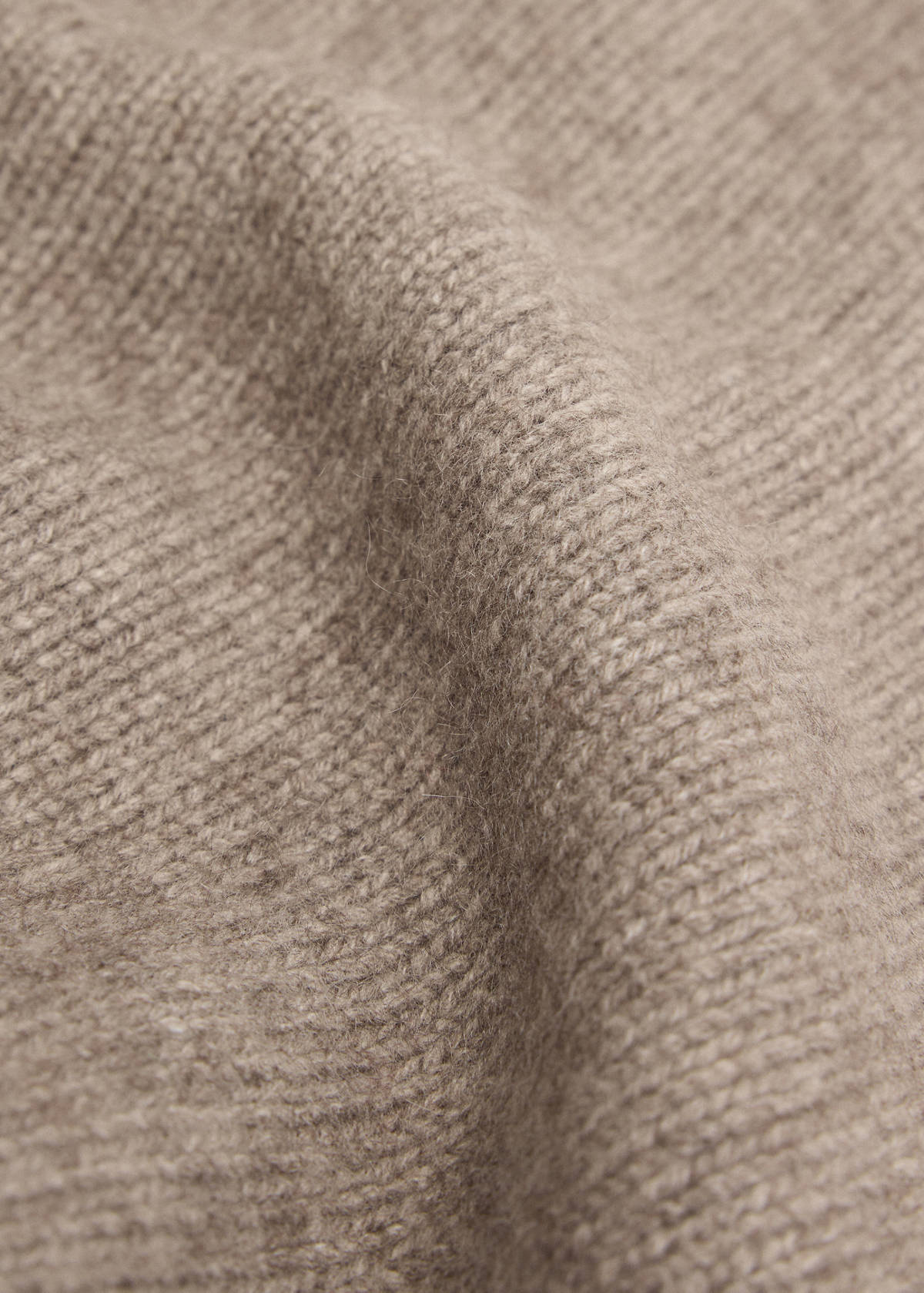 Cashmere wool point blanket — Sand