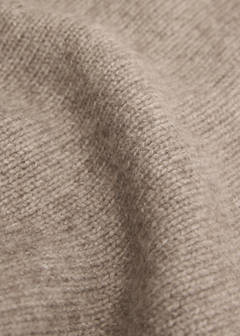 Cashmere wool point blanket — Sand 5