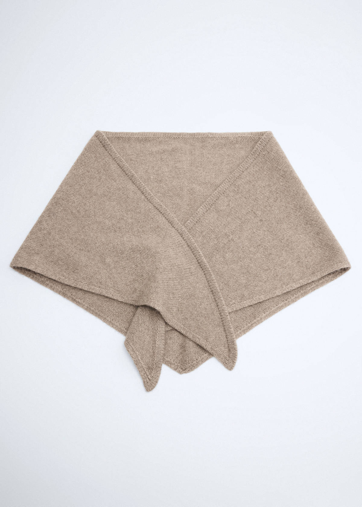 Cashmere wool point blanket — Sand