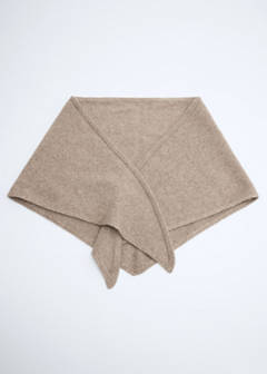 Cashmere wool point blanket — Sand 6