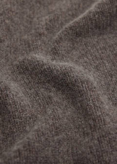 Cashmere wool point blanket — Medium Brown 5