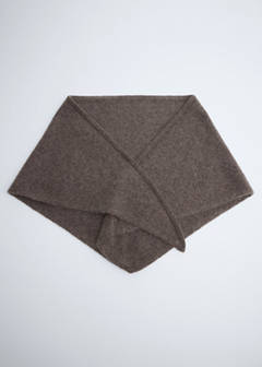 Cashmere wool point blanket — Medium Brown 6