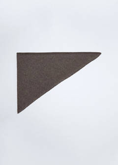 Cashmere wool point blanket — Medium Brown 3