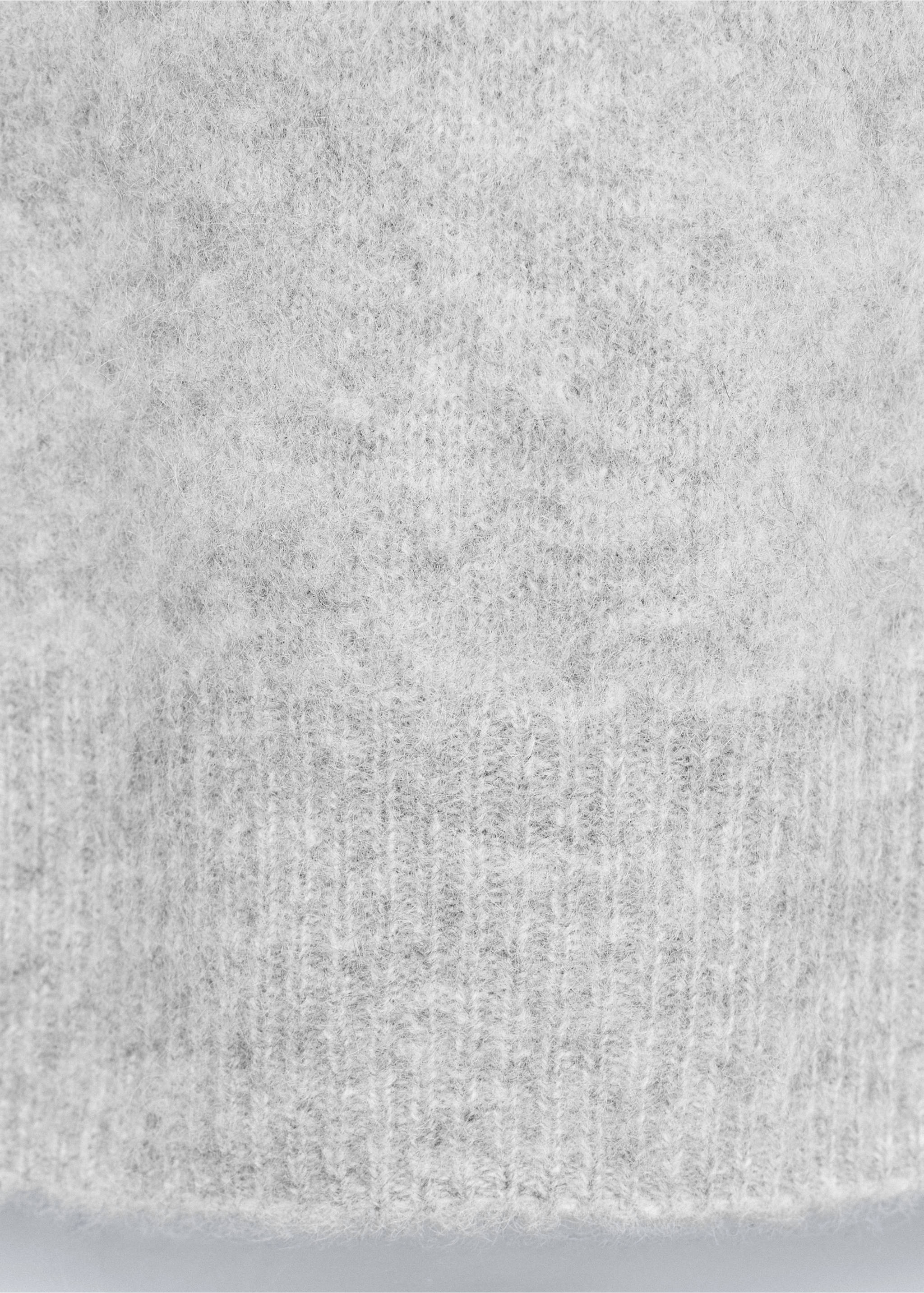Chaleco 100% lana cuello perkins - Detalle del artículo 0, Gris. Ref: 37076335-00.