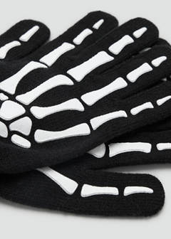 Skeleton knit gloves — Black 4