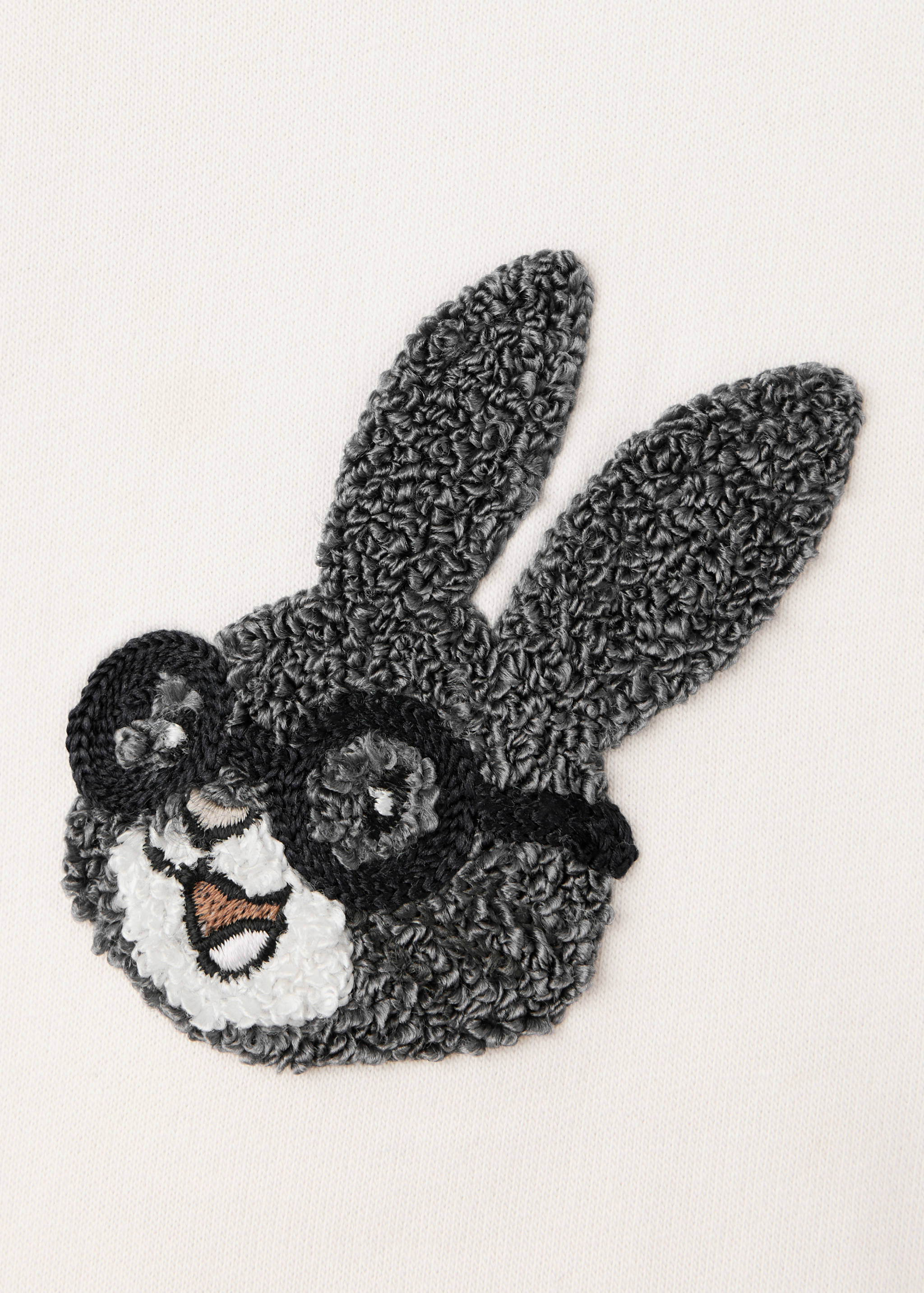 Cotton sweatshirt with textured print - Details of the article 8