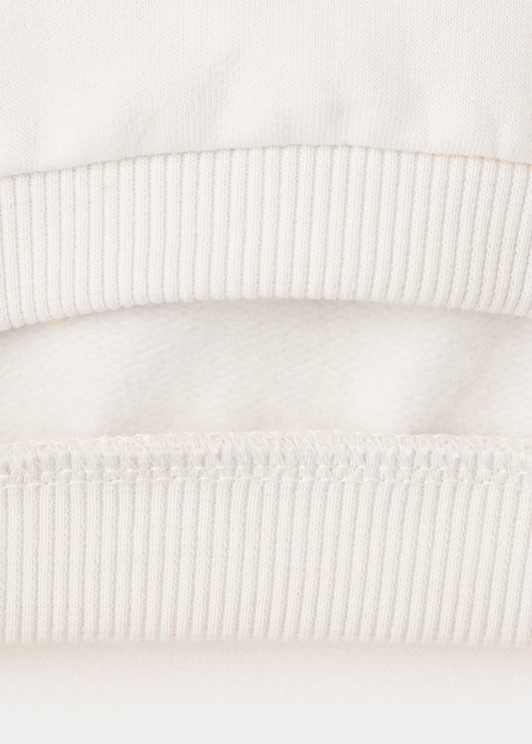 Cotton sweatshirt with textured print - Details of the article 0