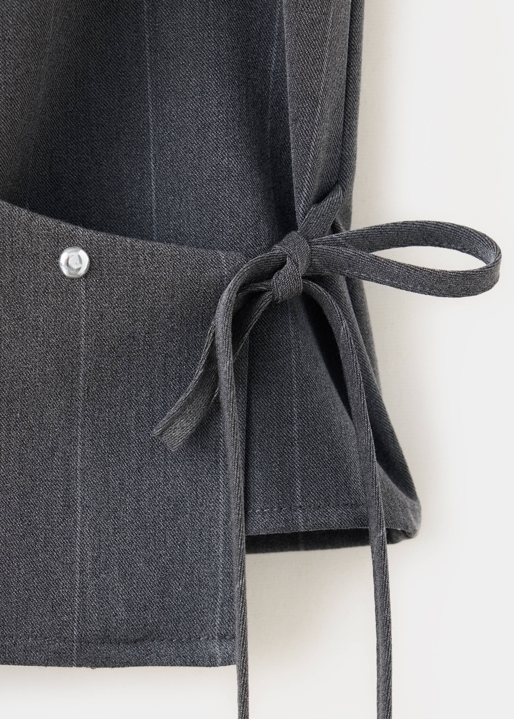 Pinstripe waistcoat with button detail - Details of the article 8