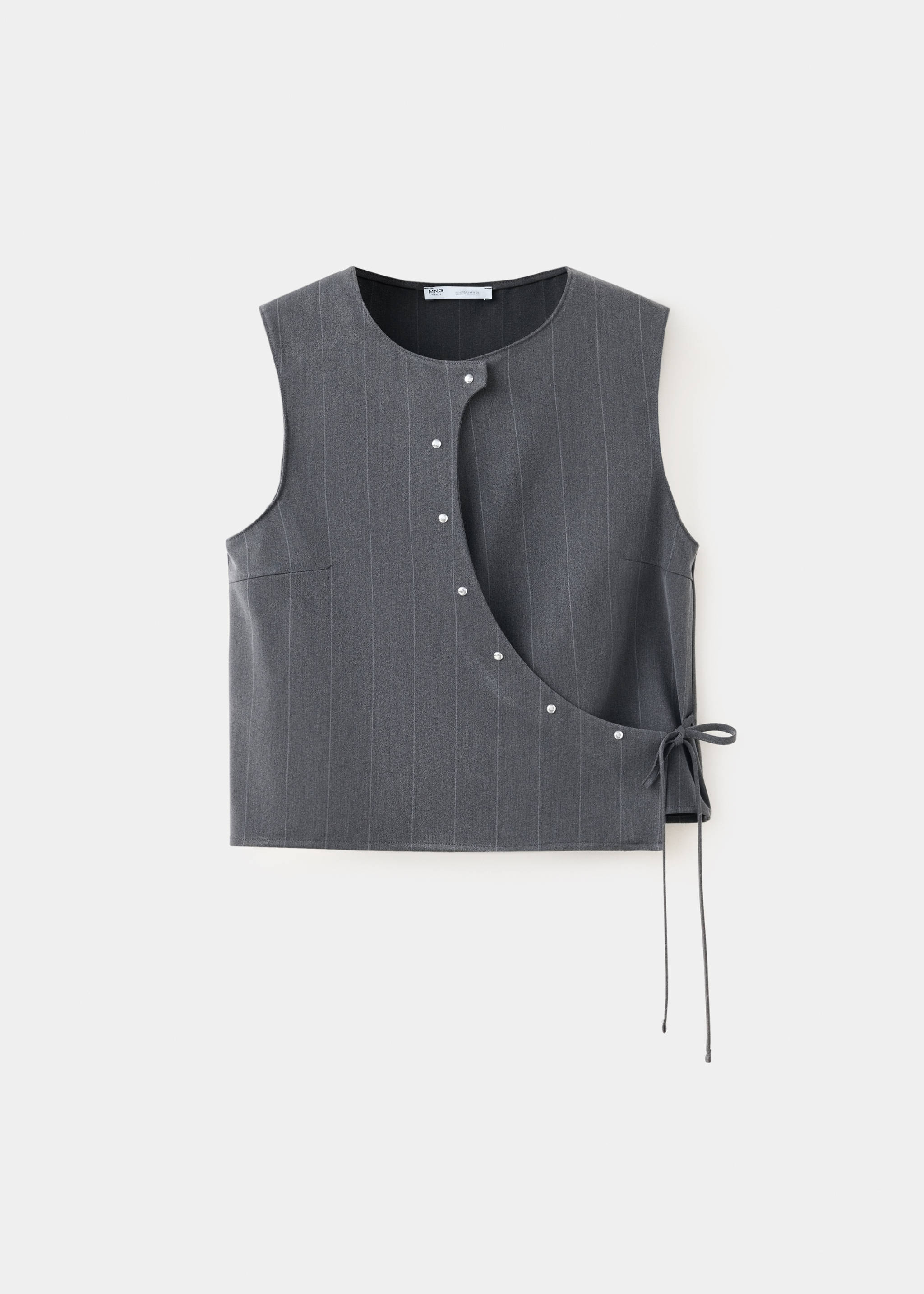 Pinstripe waistcoat with button detail - Article without model