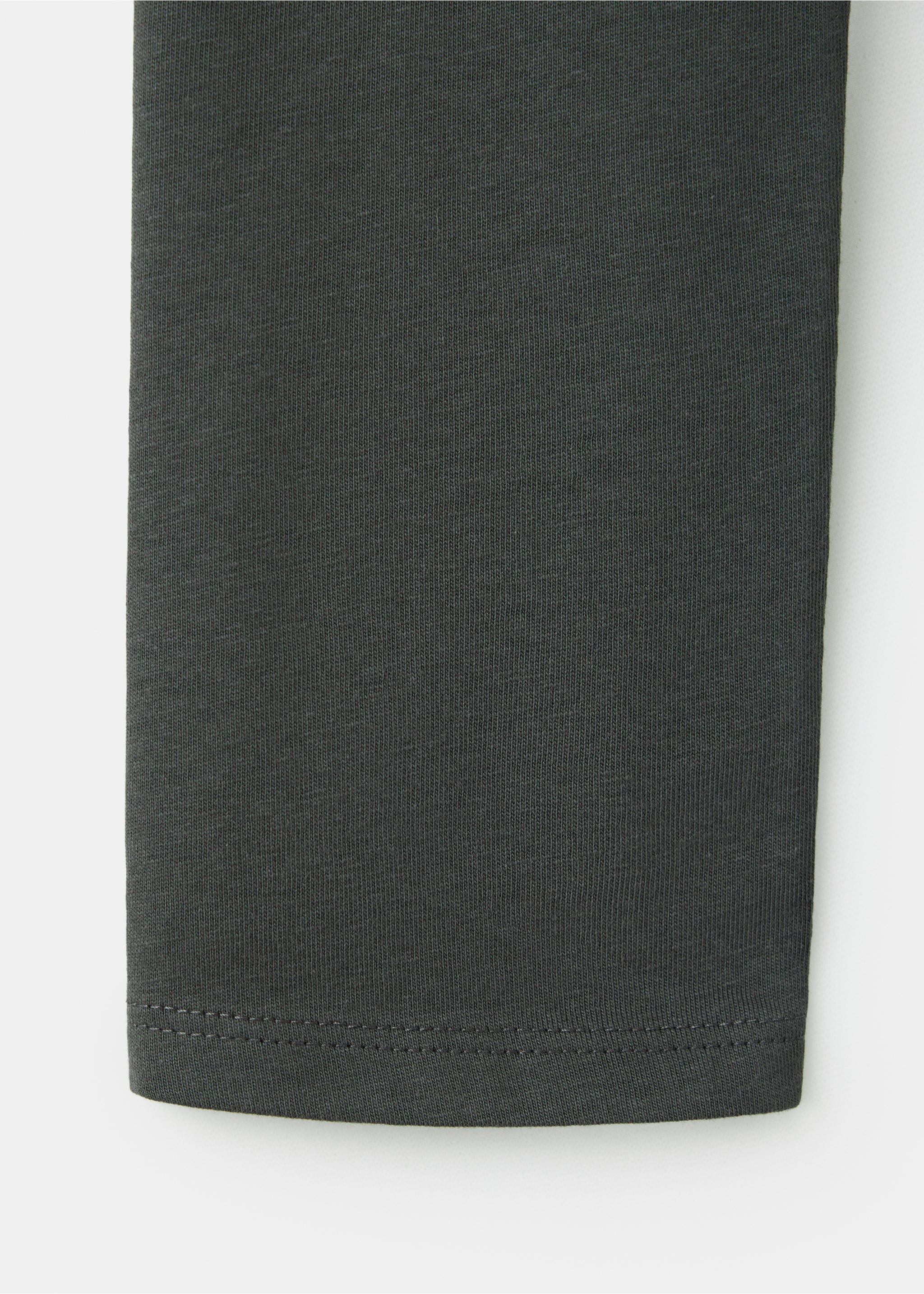 Cotton t-shirt with knot detail - Details of the article 0, Charcoal. Ref: 37076345-00.