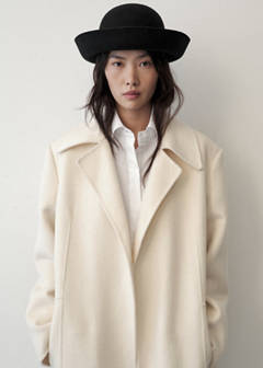 100% wool hat with turned-up brim — Black 2