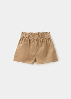 Corduroy shorts with a tie waist — Medium Brown 4