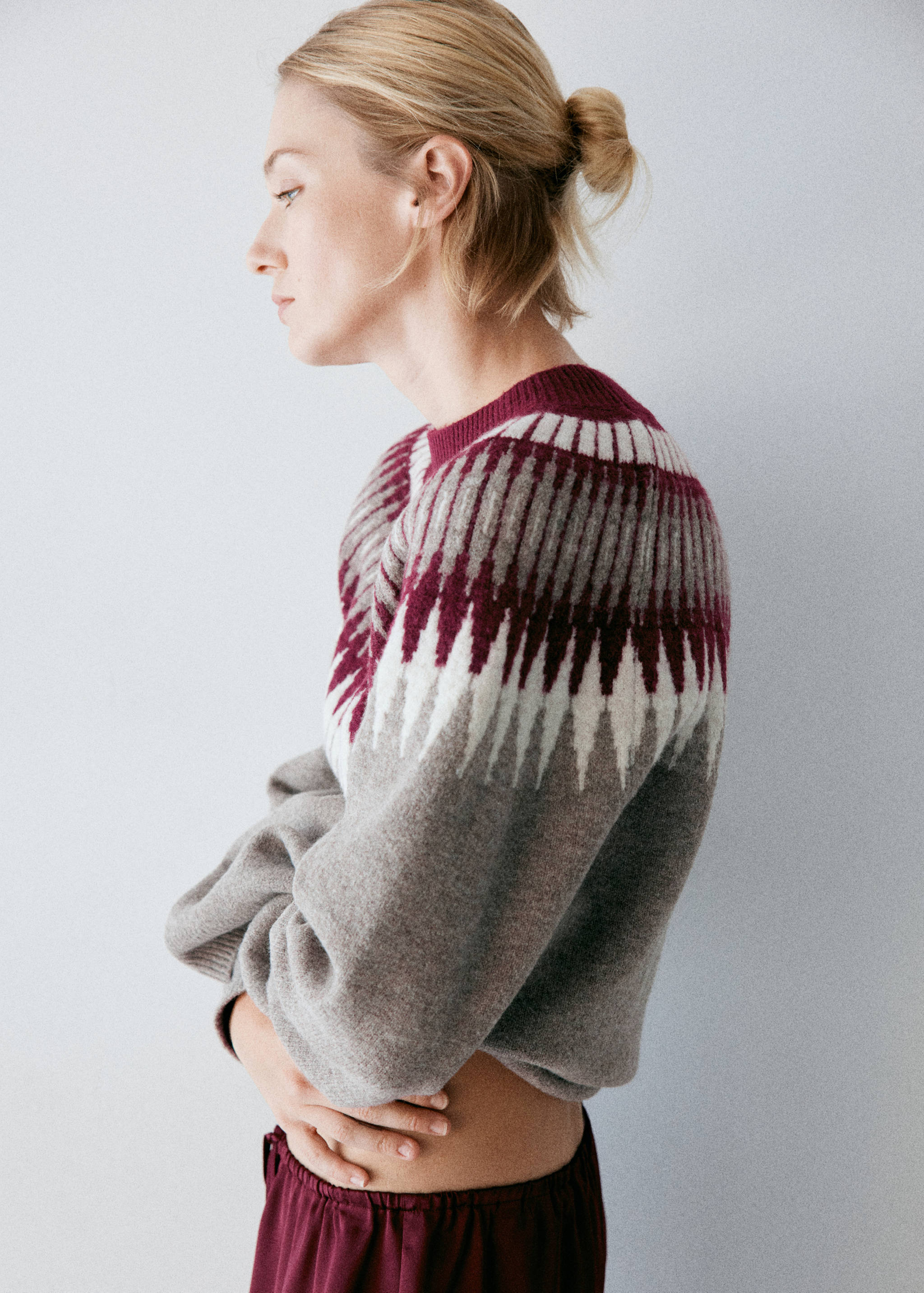 Jersey pyjama knit round neck - Details of the article 1