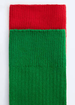 Ribbed socks pack — Red 8