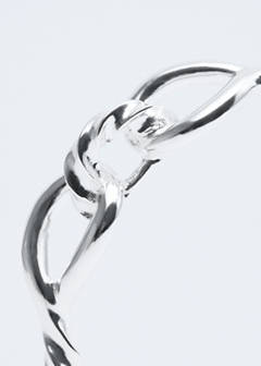 Knot choker necklace — Silver 4