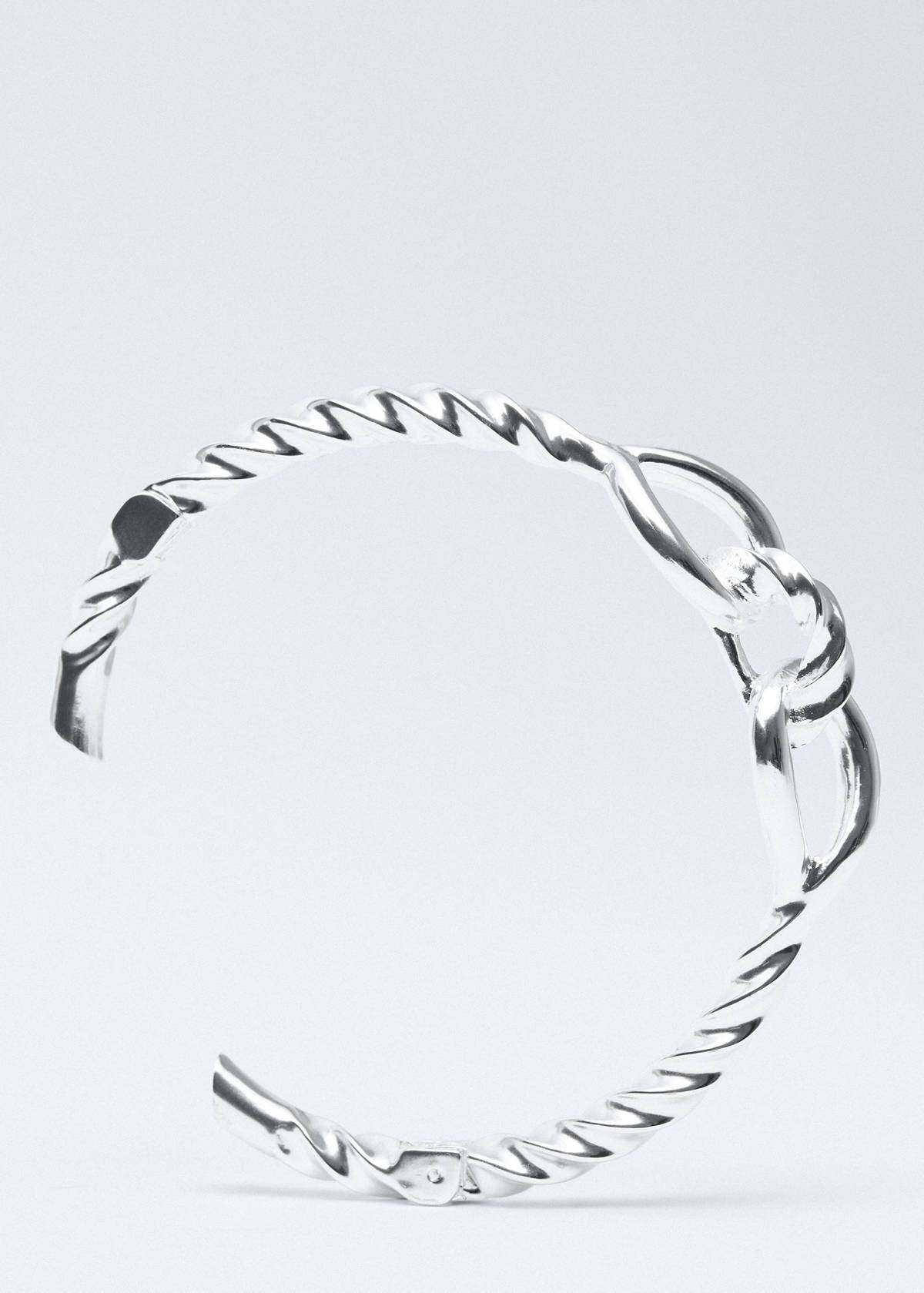 Knot choker necklace — Silver