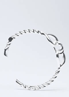 Knot choker necklace — Silver 6