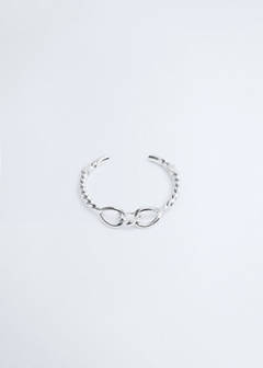 Knot choker necklace — Silver 3