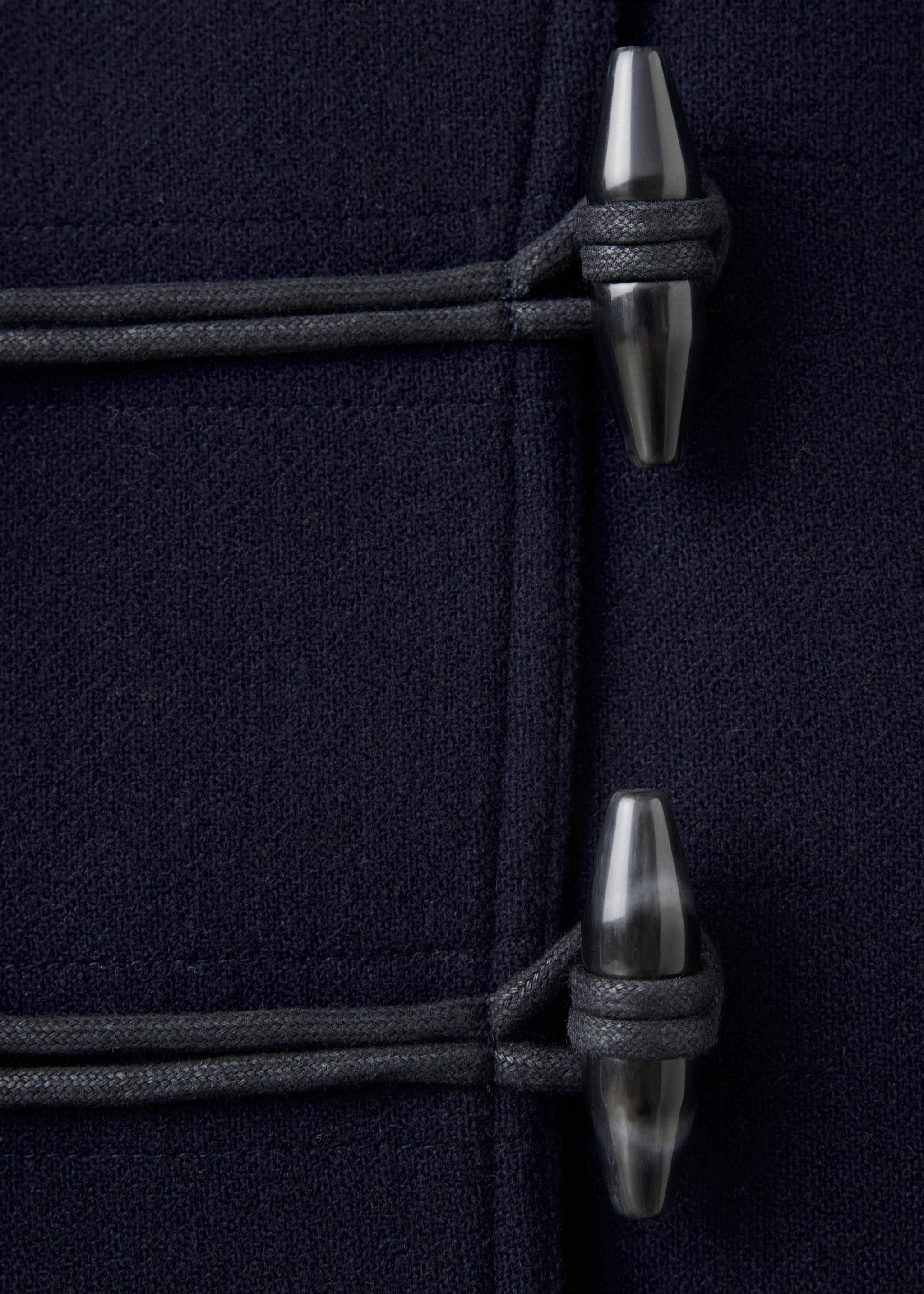 Chaqueta lana alamares - Detalle del artículo 8, Azul marino oscuro. Ref: 37076363-00.
