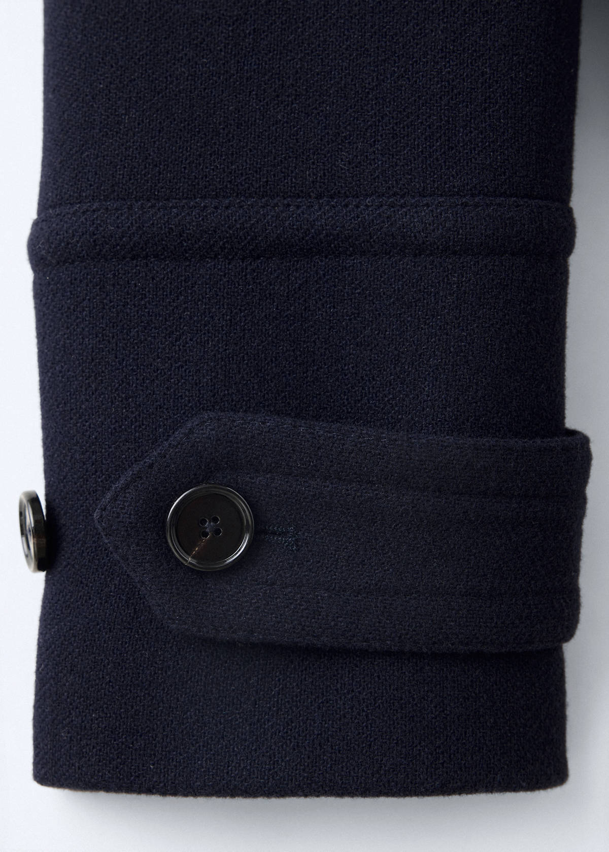 Wool duffle coat — Dark Navy